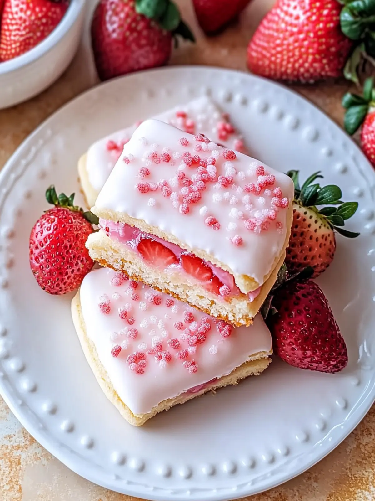 Delicious Strawberry Pop Tart Sugar Cookies You’ll Love to Bake 4 Strawberry Pop Tart Sugar Cookies