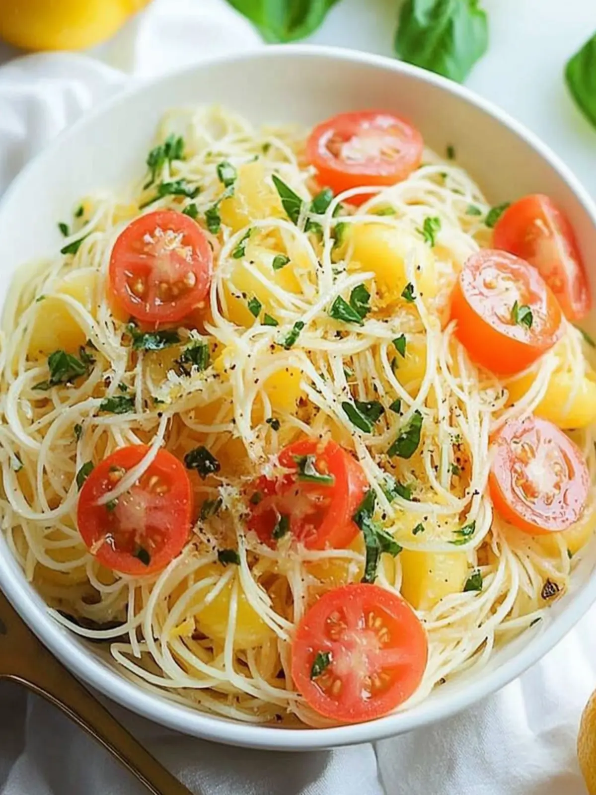 Zesty Lemon Capellini Salad That Dances on Your Palate 4 Lemon Capellini Salad