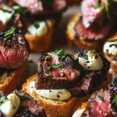 Savory Steak Crostini with Chimichurri for Ultimate Flavor 9 Steak Crostini