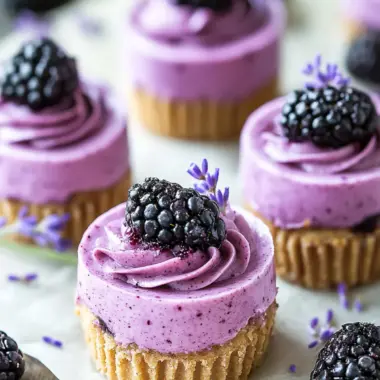 Mini Blackberry Lavender Cheesecakes That Wow Your Taste Buds 10 Mini Blackberry Lavender Cheesecakes
