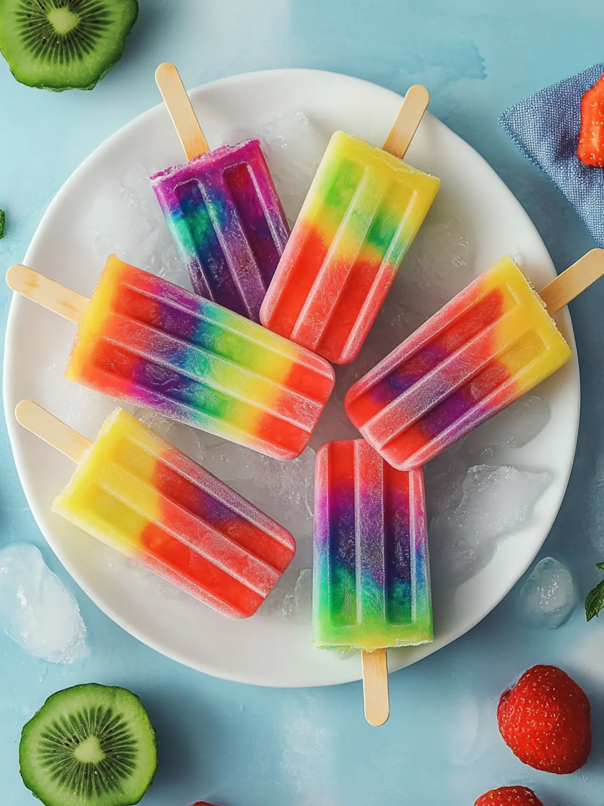 Delicious Homemade Easy Rainbow Popsicles You'll Love 4 Easy Rainbow Popsicles