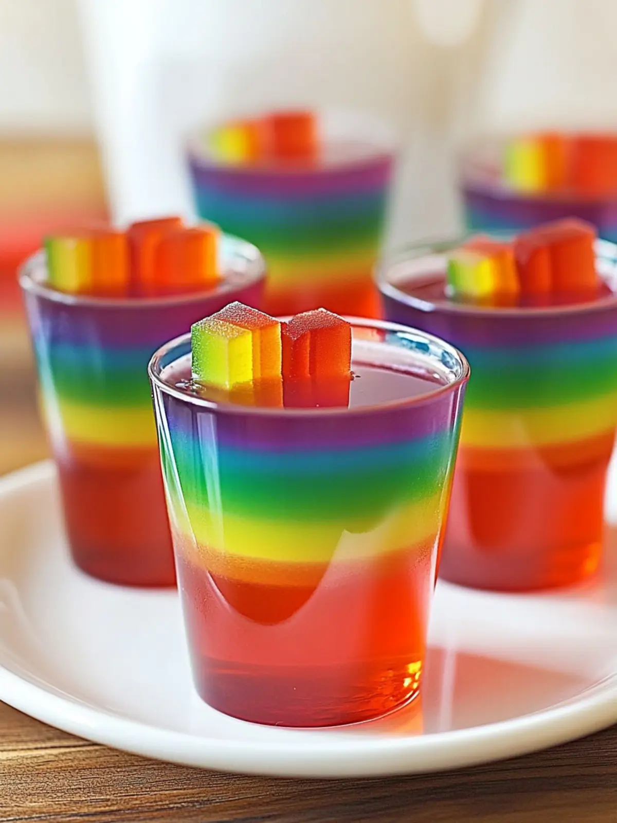 Colorful Rainbow Gelatin Shots for Your Next Epic Party 4 Rainbow Gelatin Shots