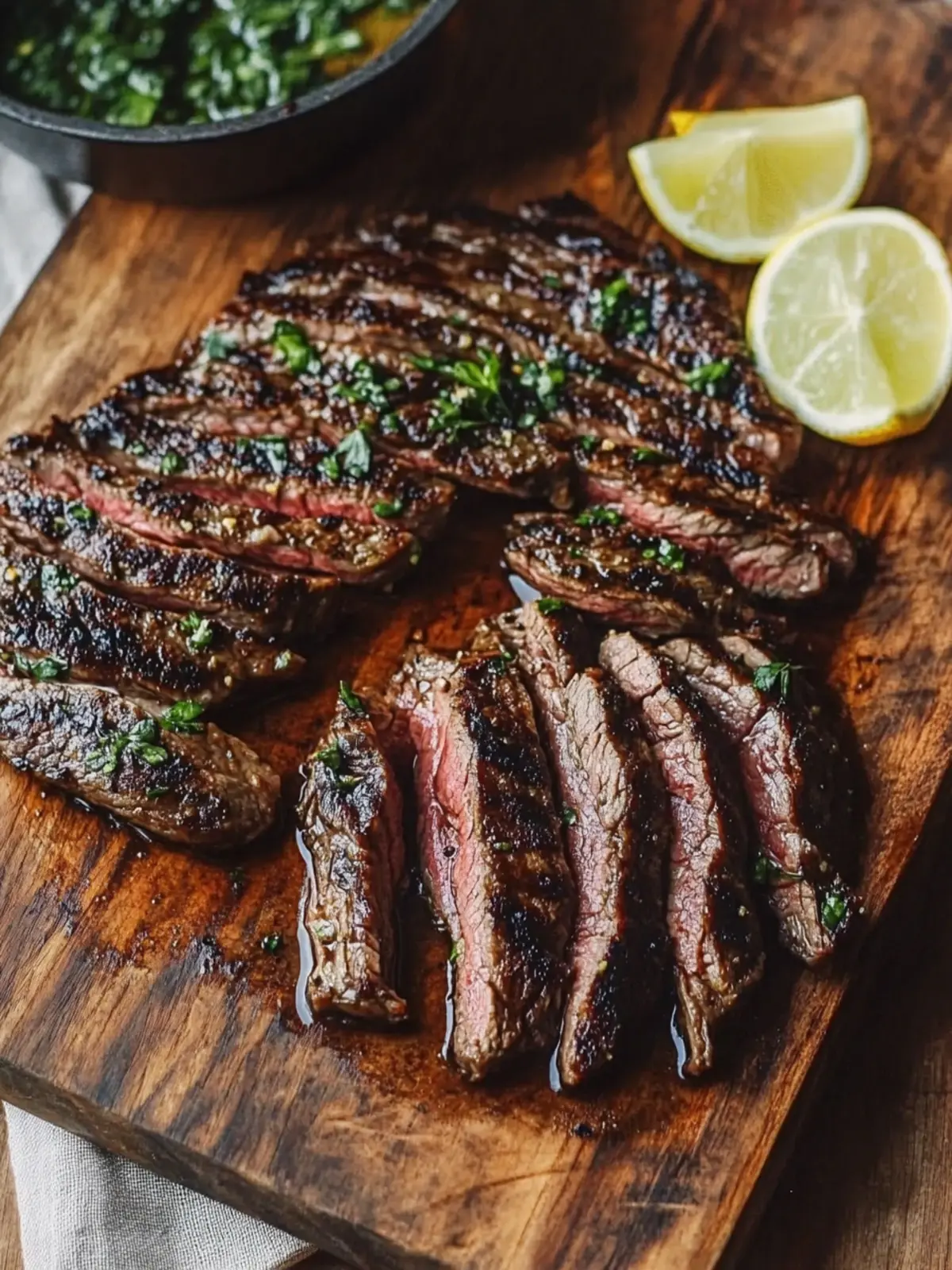 Grilled Skirt Steak with Zesty Chimichurri for Summer Bliss 3 Grilled Skirt Steak