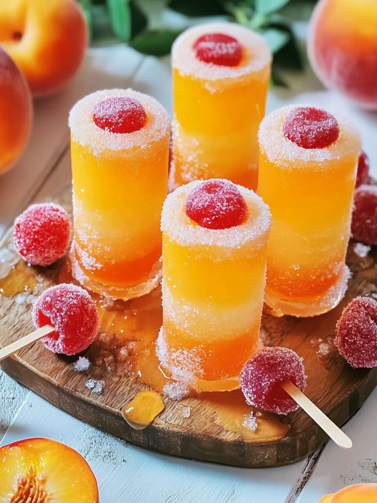Sweet Peach Ring Pop Shots for a Fun Night In 5 Peach Ring Pop Shots