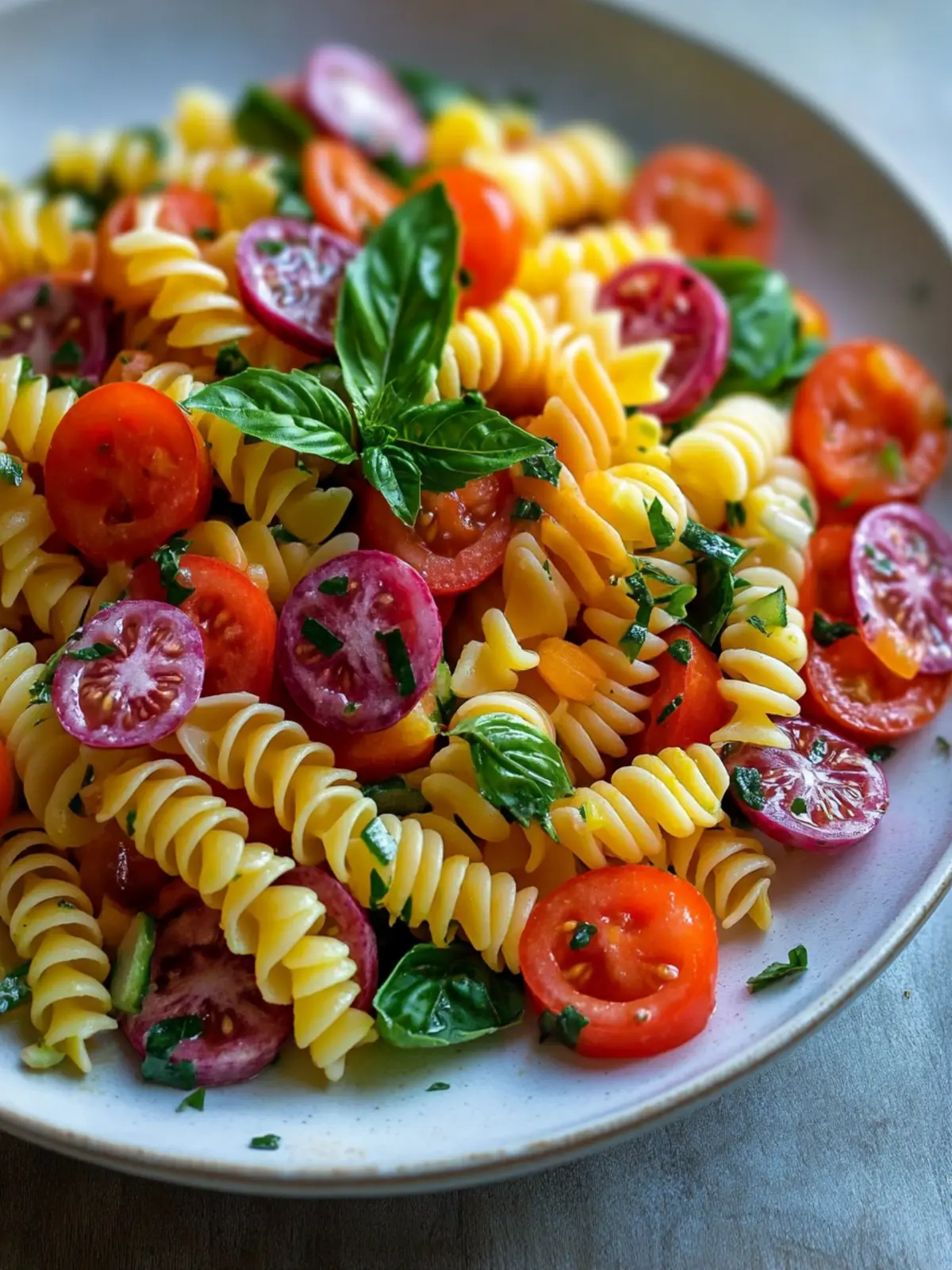 Vibrant Rainbow Pasta Salad for a Colorful Dinner Delight 4 Rainbow Pasta Salad
