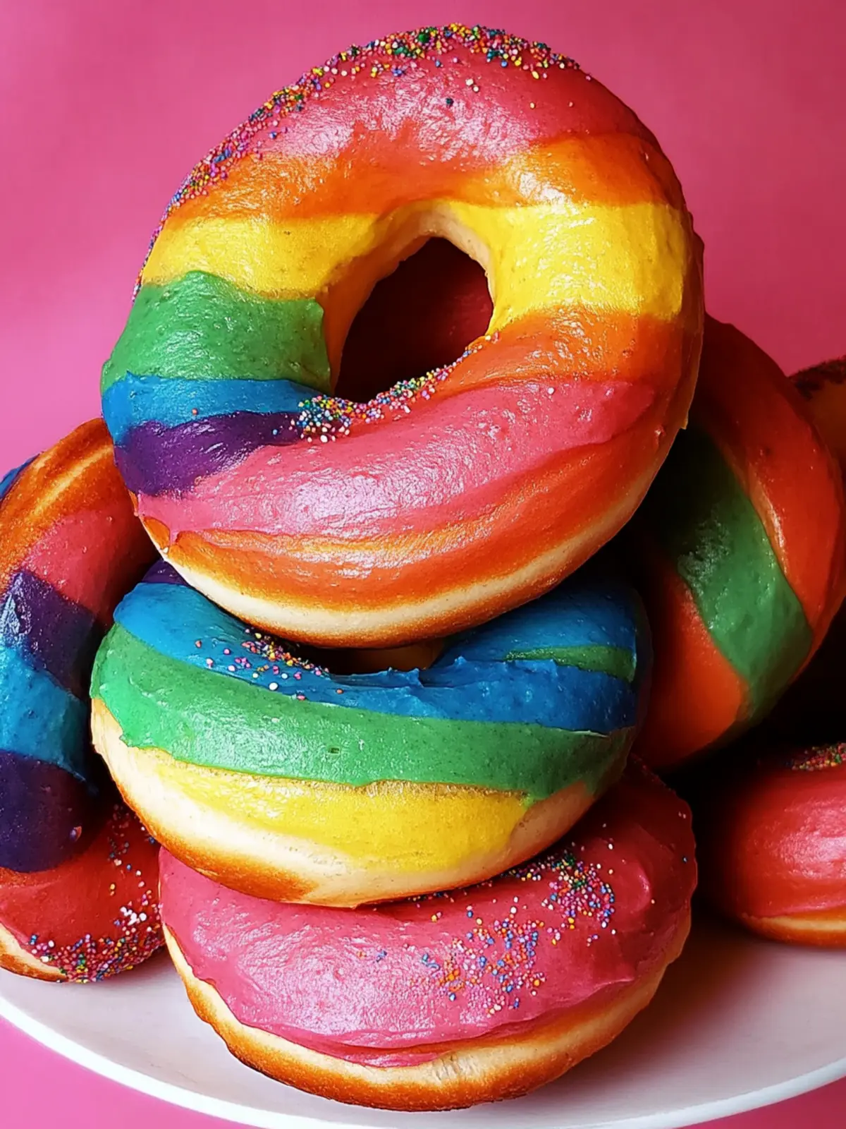 Rainbow Bagels: Vibrant, Fun, and Homemade Happiness 2 Rainbow Bagels