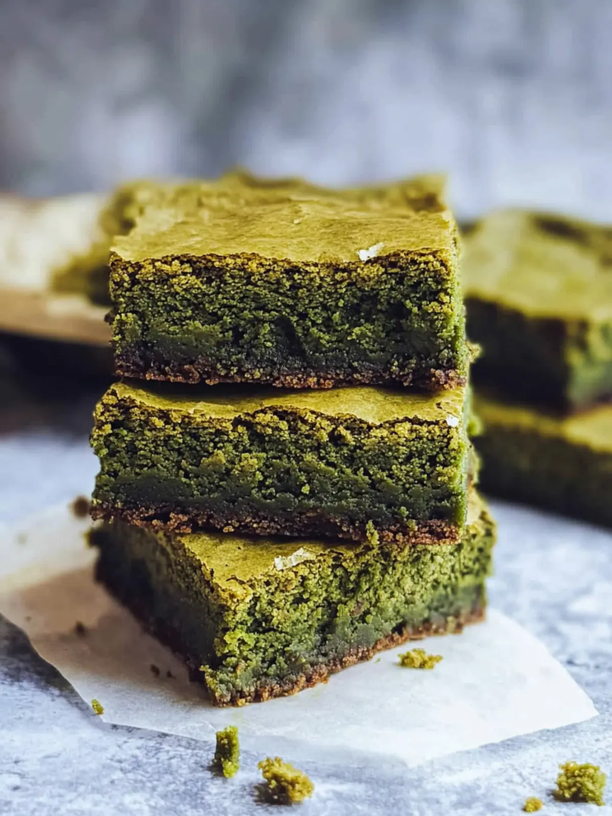 Irresistible Matcha Brownies with Fudgy Crinkle Tops 5 Matcha Brownies