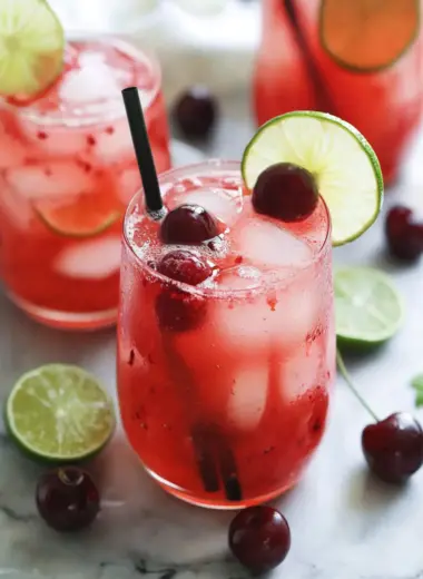 Homemade Cherry Limeade