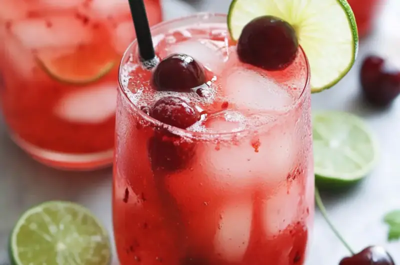 Homemade Cherry Limeade