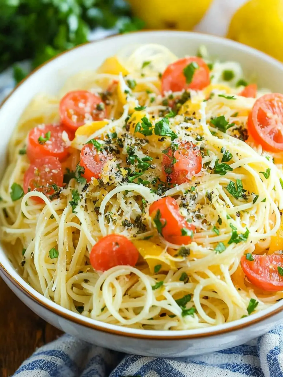 Zesty Lemon Capellini Salad That Dances on Your Palate 3 Lemon Capellini Salad