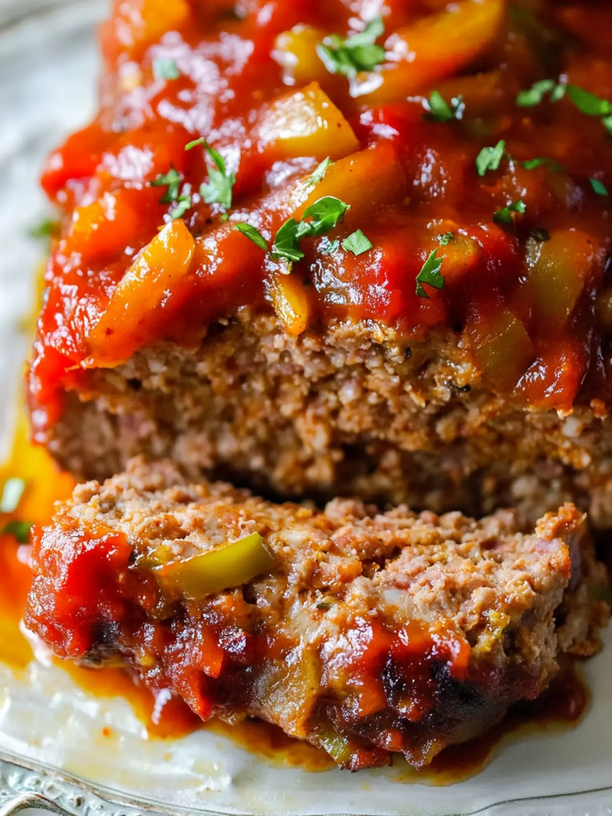 Savor the Flavor: Sausage and Peppers Meatloaf Delight 2 Sausage and Peppers Meatloaf