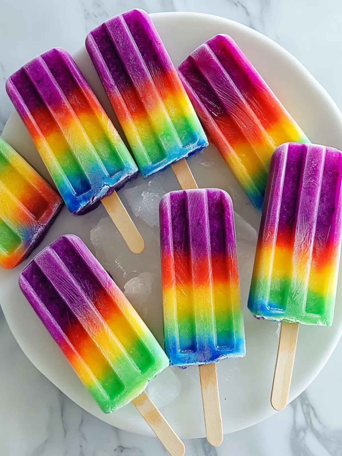 Delicious Homemade Easy Rainbow Popsicles You'll Love 3 Easy Rainbow Popsicles