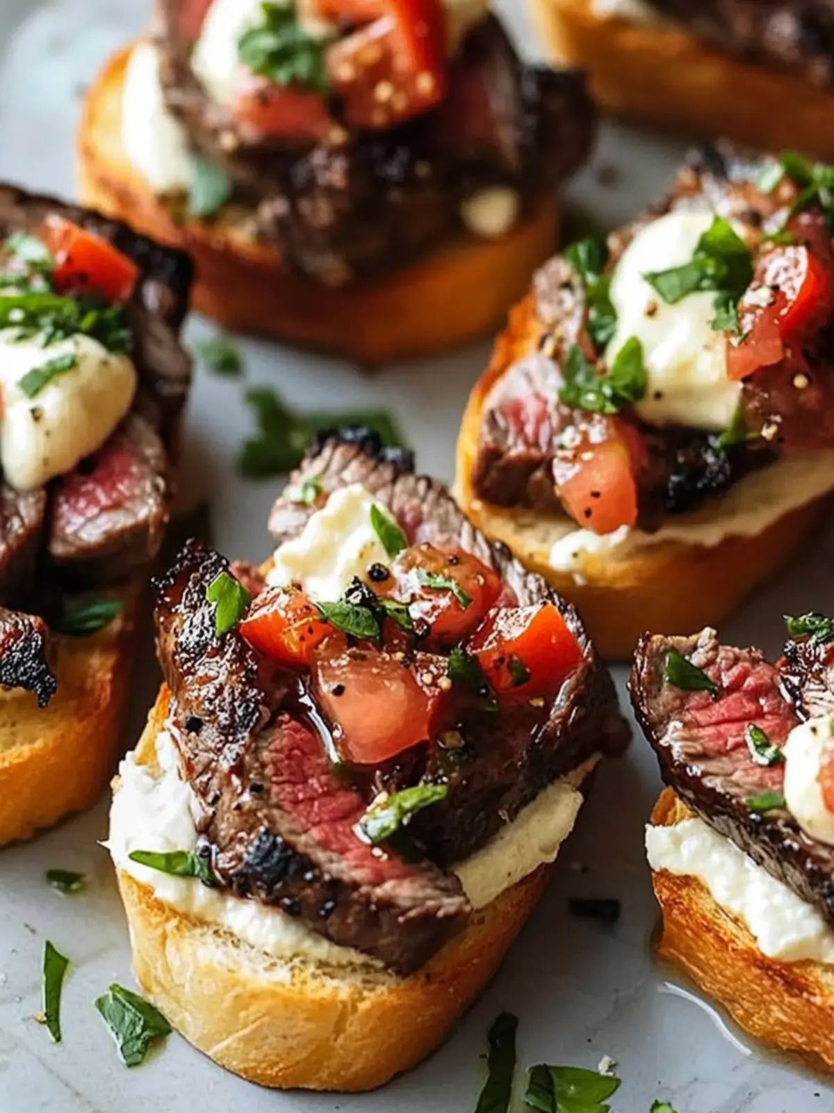 Savory Steak Crostini with Chimichurri for Ultimate Flavor 4 Steak Crostini