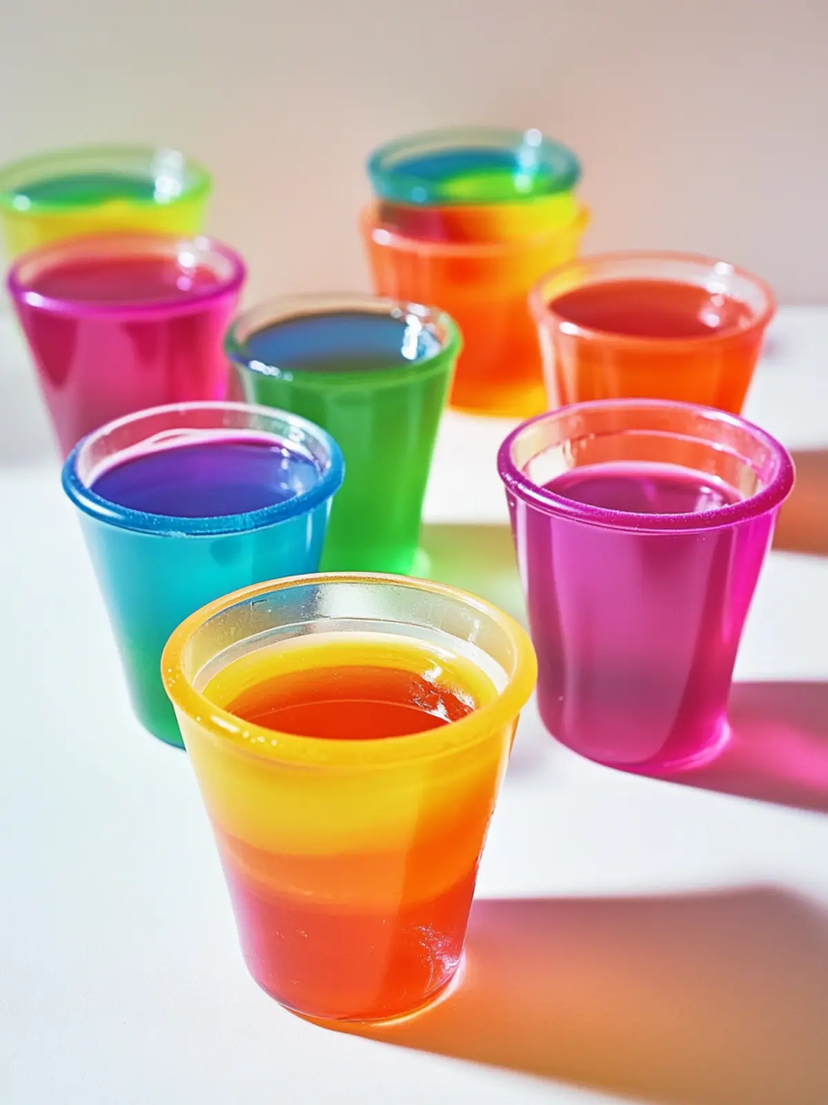 Colorful Rainbow Gelatin Shots for Your Next Epic Party 2 Rainbow Gelatin Shots