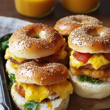 Bagel Breakfast Sliders: Easy, Cheesy Morning Magic 10 Bagel Breakfast Sliders
