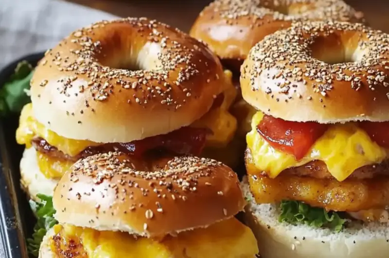 Bagel Breakfast Sliders