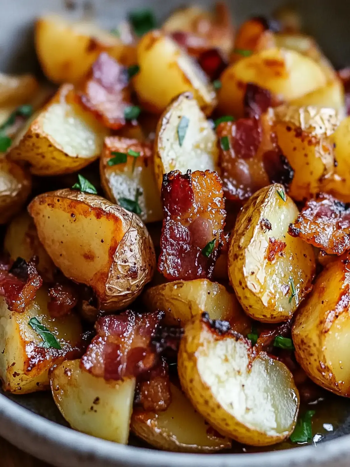 Bacon Honey Roasted Potatoes that Will Steal the Show! 2 Bacon Honey Roasted Potatoes