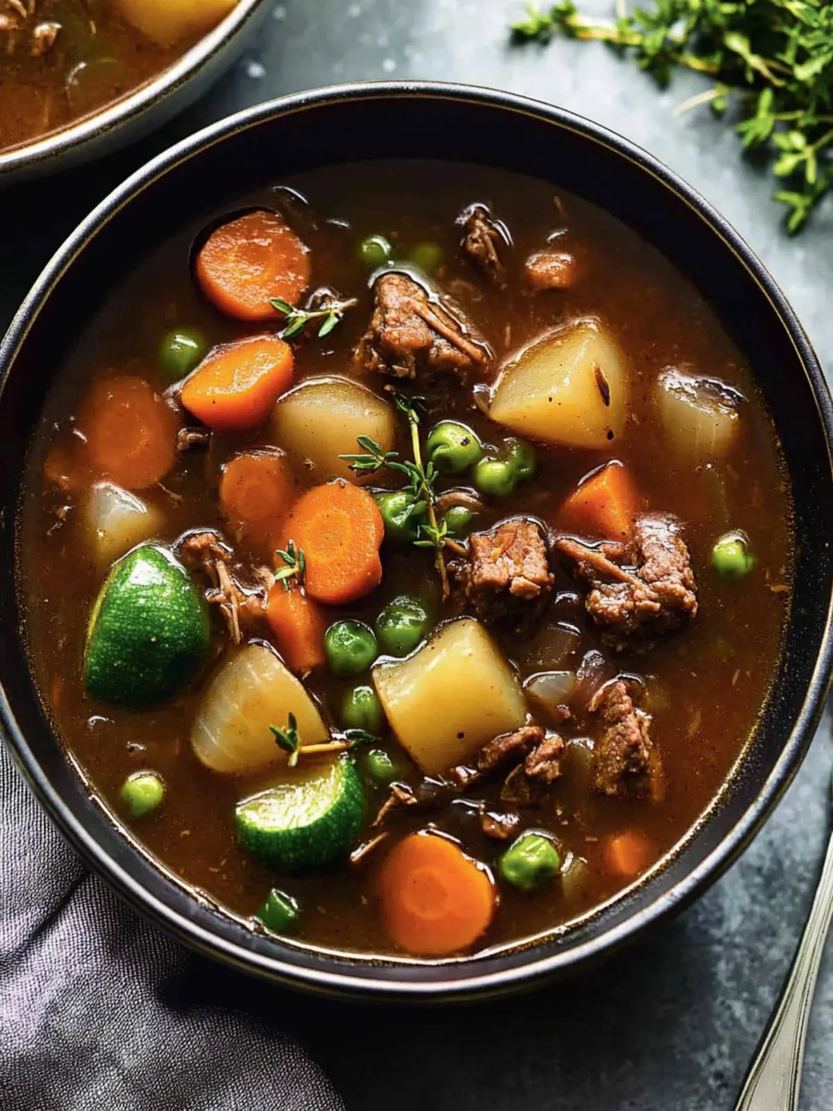Comforting Vegetable Beef Soup for Chilly Days Ahead 4 Vegetable Beef Soup