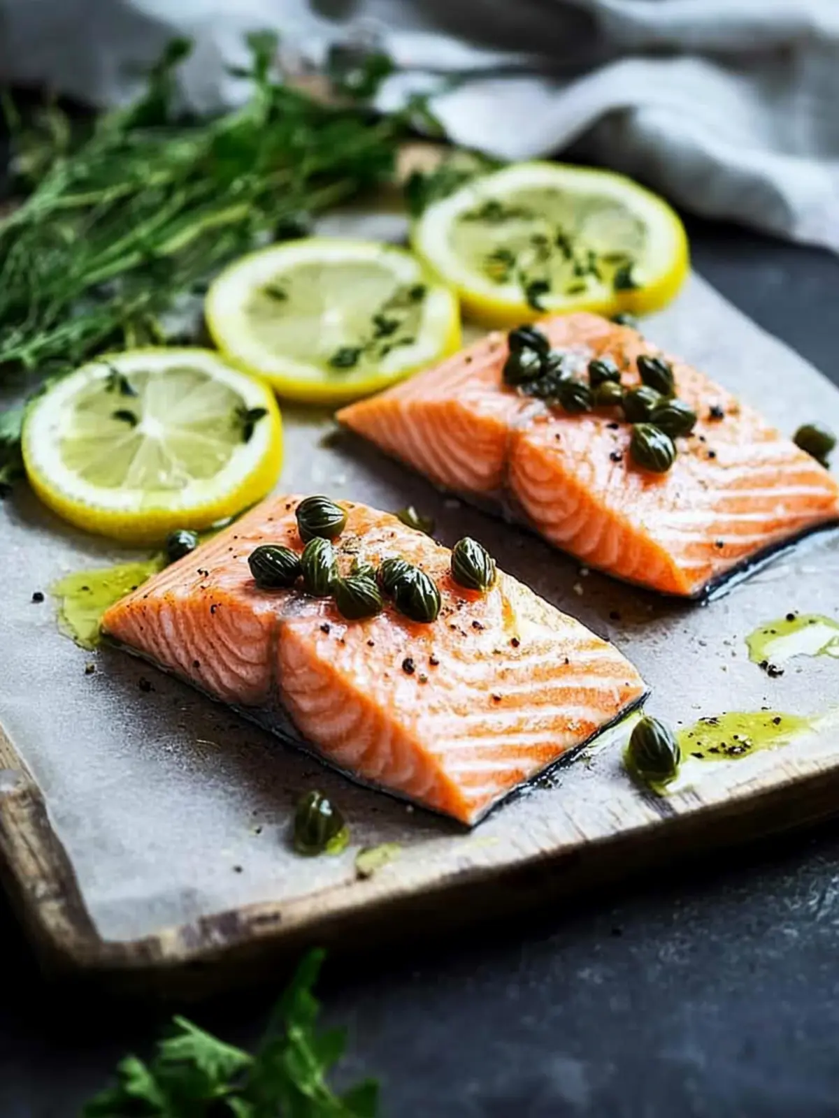 Savory Salmon with Capers and Lemon for Easy Home Cooking 3 Salmon with Capers