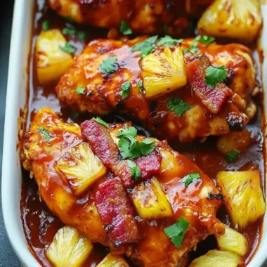 Bacon Pineapple BBQ Chicken: A Sweet and Savory Delight 10 Bacon Pineapple BBQ Chicken