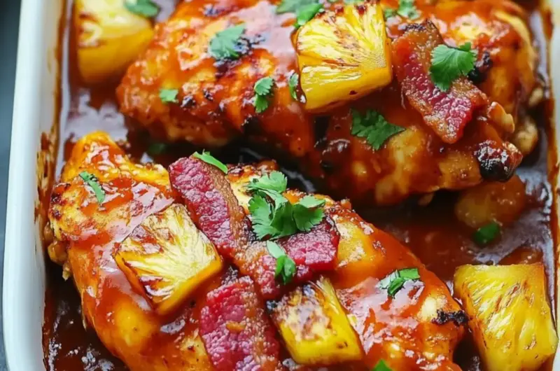 Bacon Pineapple BBQ Chicken