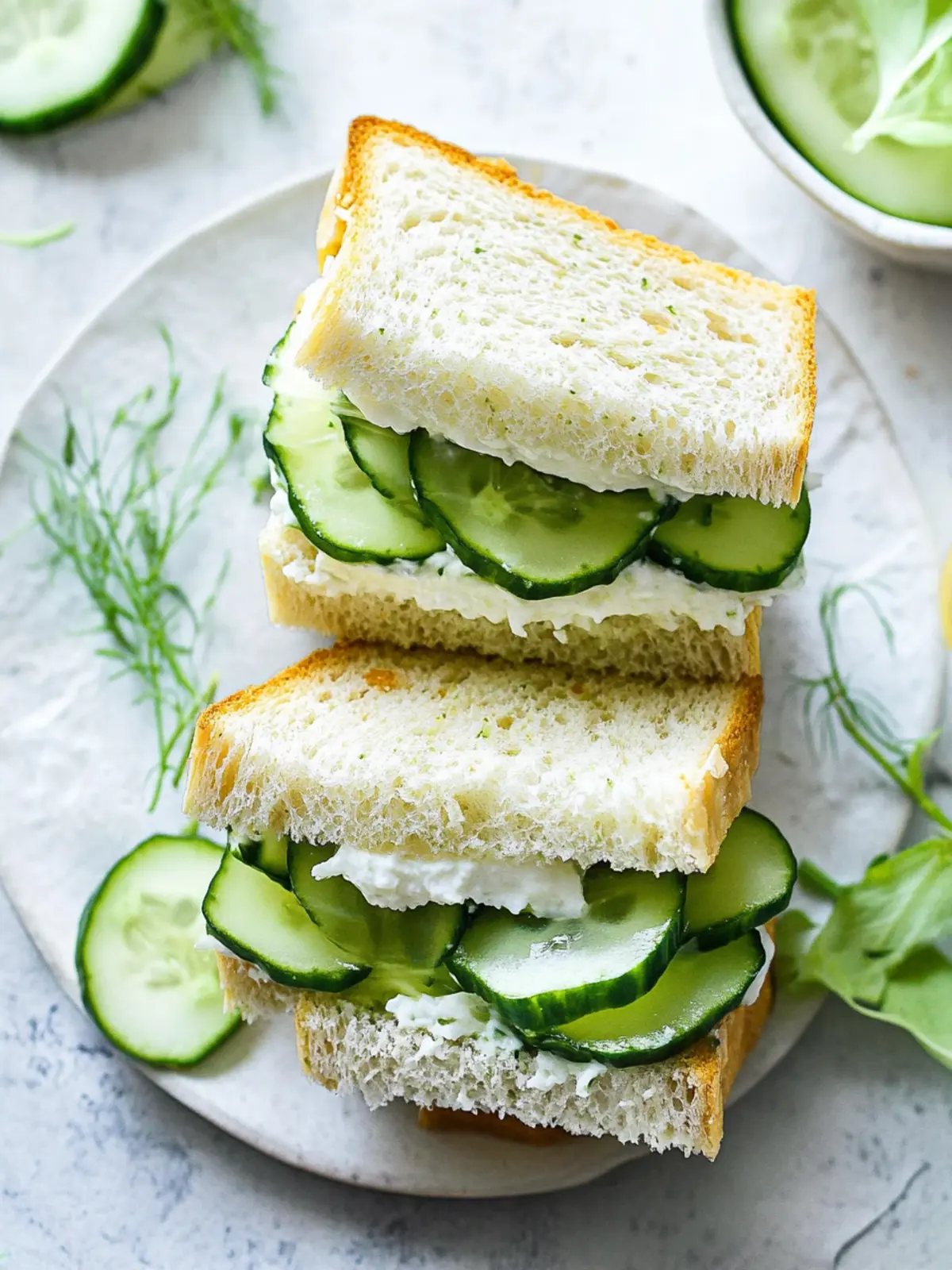 Delicious Cucumber Sandwiches for a Refreshing Bite 3 Cucumber Sandwiches