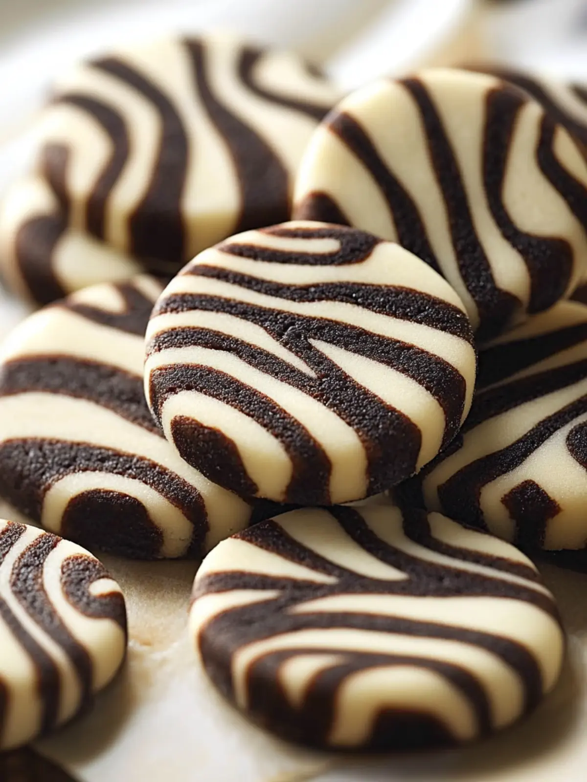 Zebra Cookies: Irresistibly Cute Chocolate-Vanilla Treats 2 Zebra Cookies