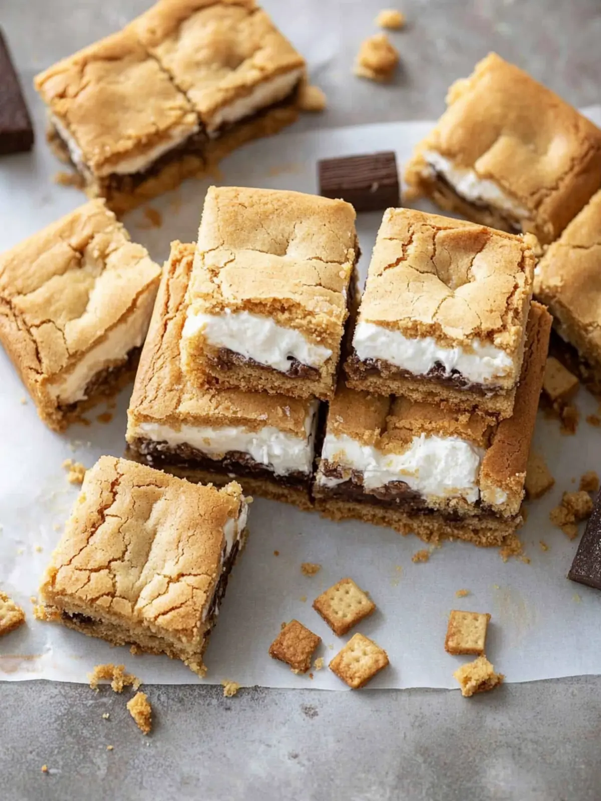 Irresistible S’mores Cookie Bars You’ll Crave All Year! 3 S’mores Cookie Bars