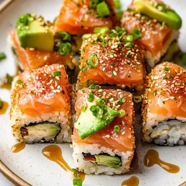 Crispy Rice Sushi with Smoked Salmon Avocado Bliss 10 Crispy Rice Sushi with Smoked Salmon Avocado
