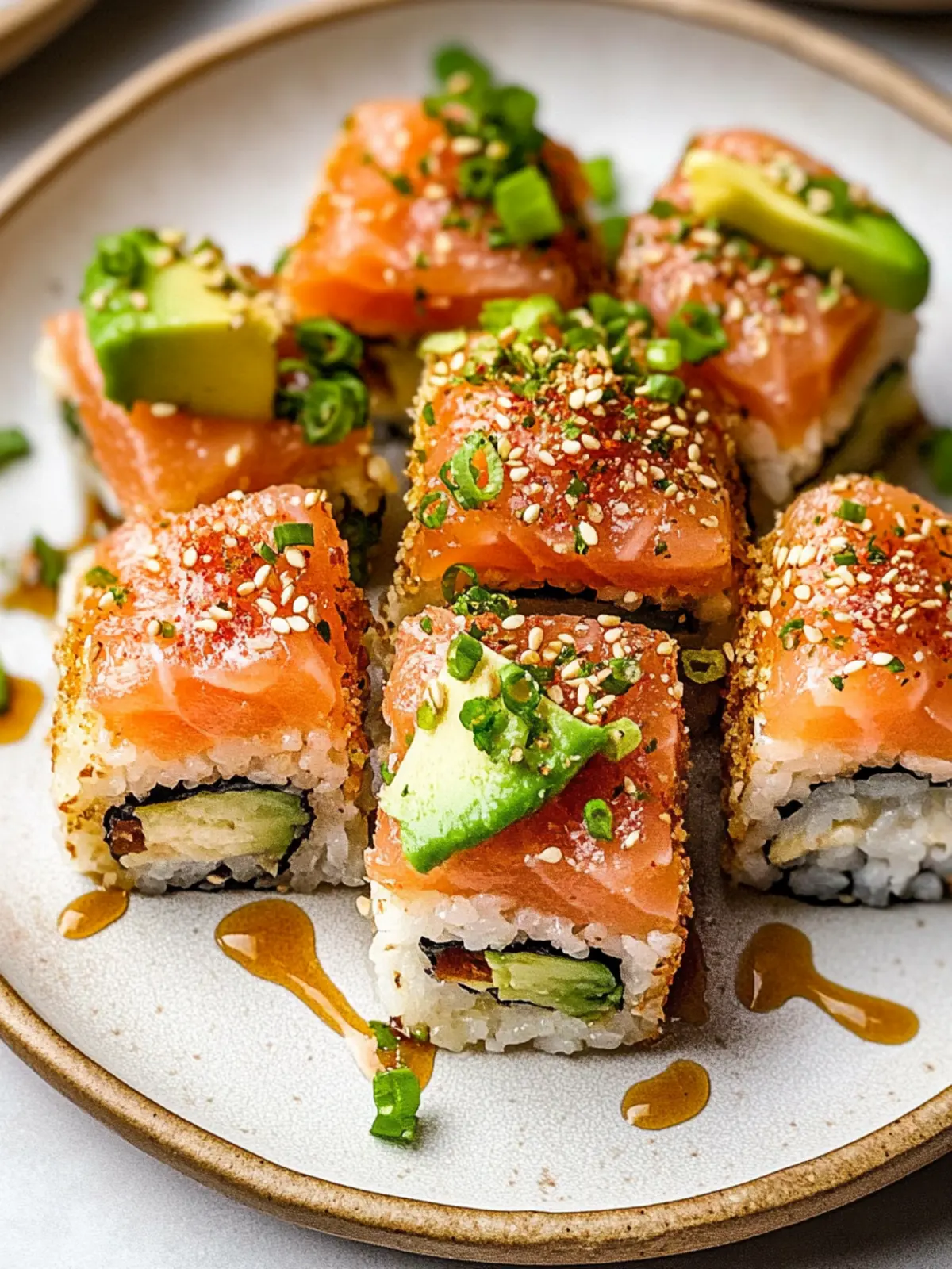Crispy Rice Sushi with Smoked Salmon Avocado Bliss 5 Crispy Rice Sushi with Smoked Salmon Avocado