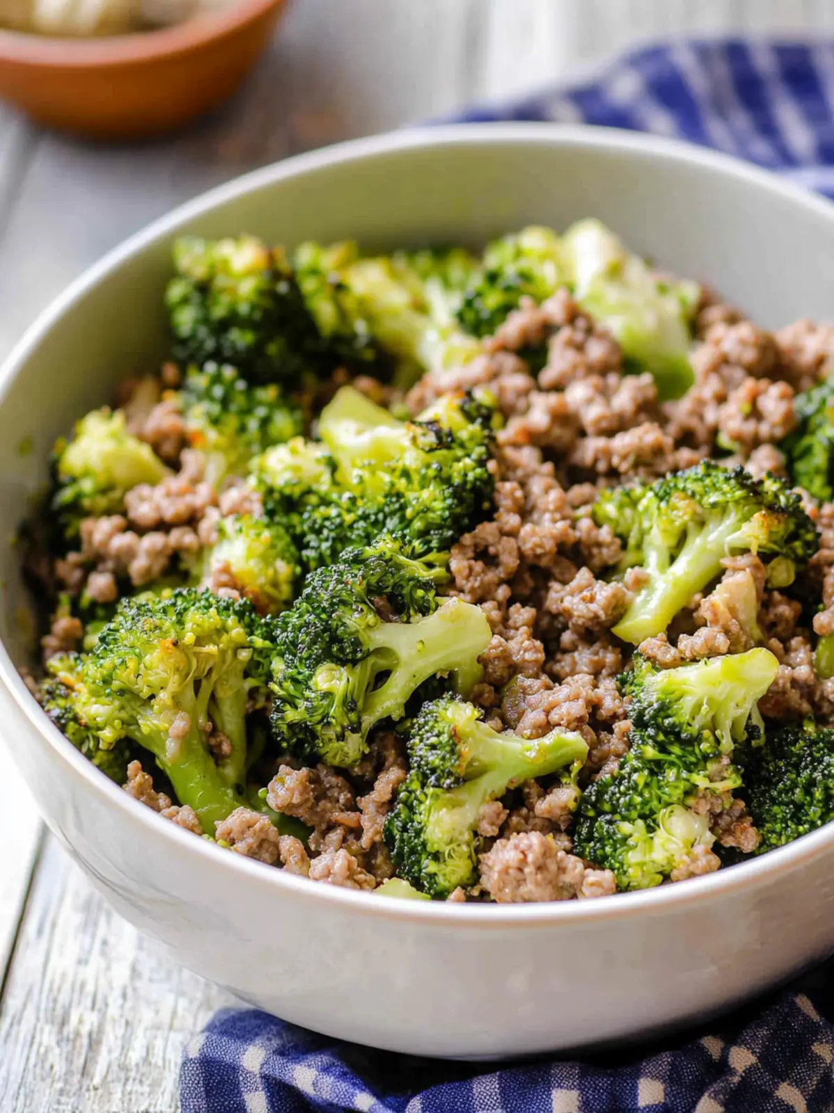 Garlic Roasted Broccoli and Ground Beef Casserole Delight 3 Garlic Roasted Broccoli and Ground Beef