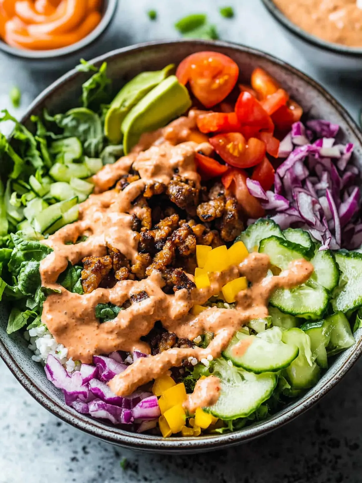 Delicious Burger Bowls: A Fun Twist on Classic Flavors 4 Burger Bowls
