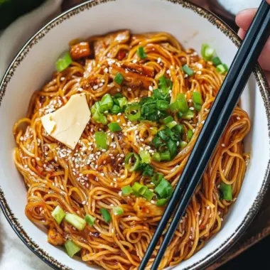 Savory Teriyaki Noodles with Crunchy Cabbage Delight 9 Teriyaki Noodles