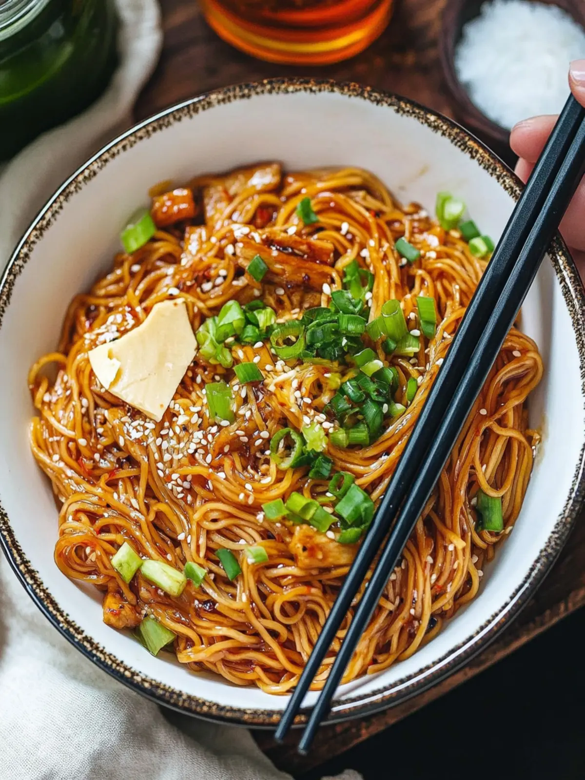 Savory Teriyaki Noodles with Crunchy Cabbage Delight 5 Teriyaki Noodles