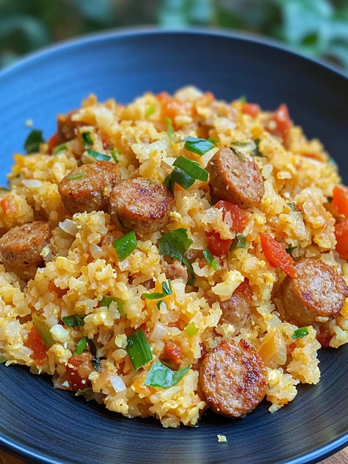 Cajun Sausage Cauliflower Rice: Quick, Healthy One-Pan Wonder 2 Cajun Sausage Cauliflower Rice