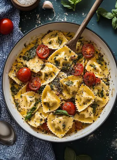 Creamy Tuscan Ravioli