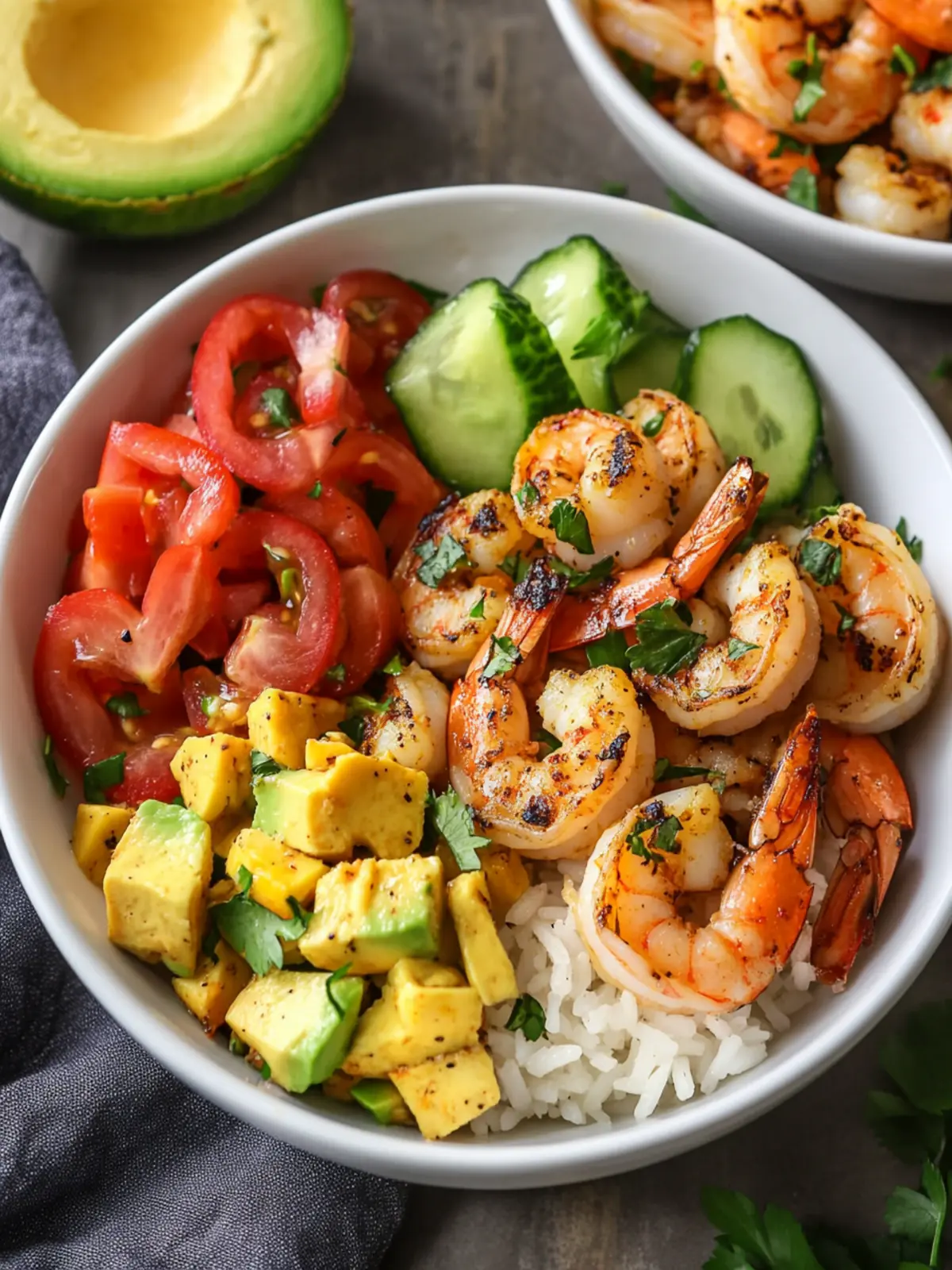 Quick and Easy Shrimp and Rice Bowls with Tropical Salsa 3 Shrimp And Rice Bowls