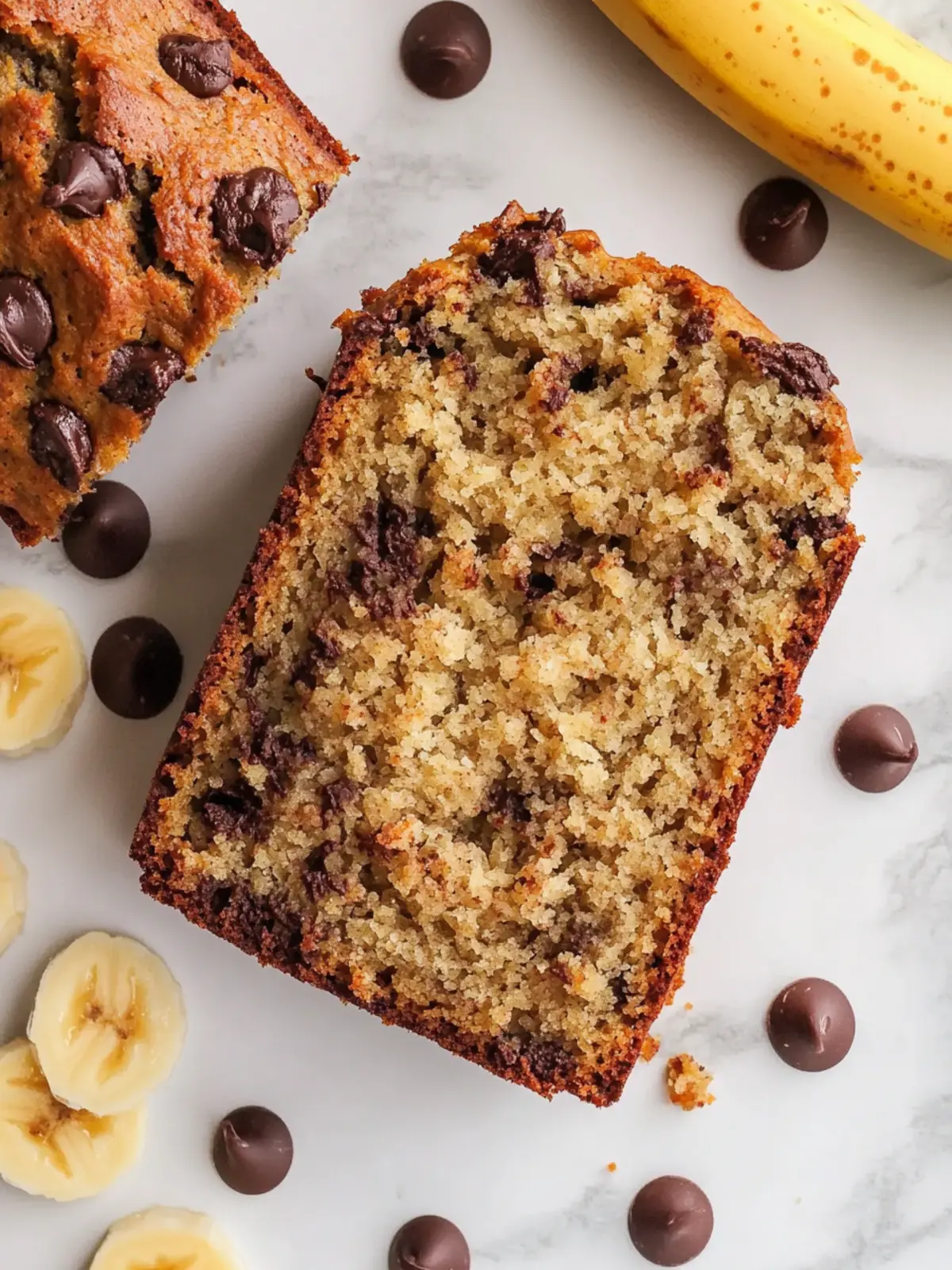 Delicious Coconut Banana Bread with Chocolate Chips Bliss 2 Coconut Banana Bread with Chocolate Chips