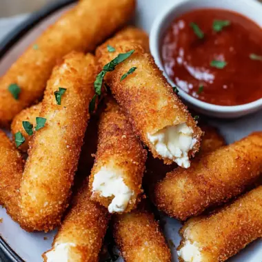 Crispy Air Fryer Mozzarella Sticks in Minutes for Snack Bliss 9 Air Fryer Mozzarella Sticks