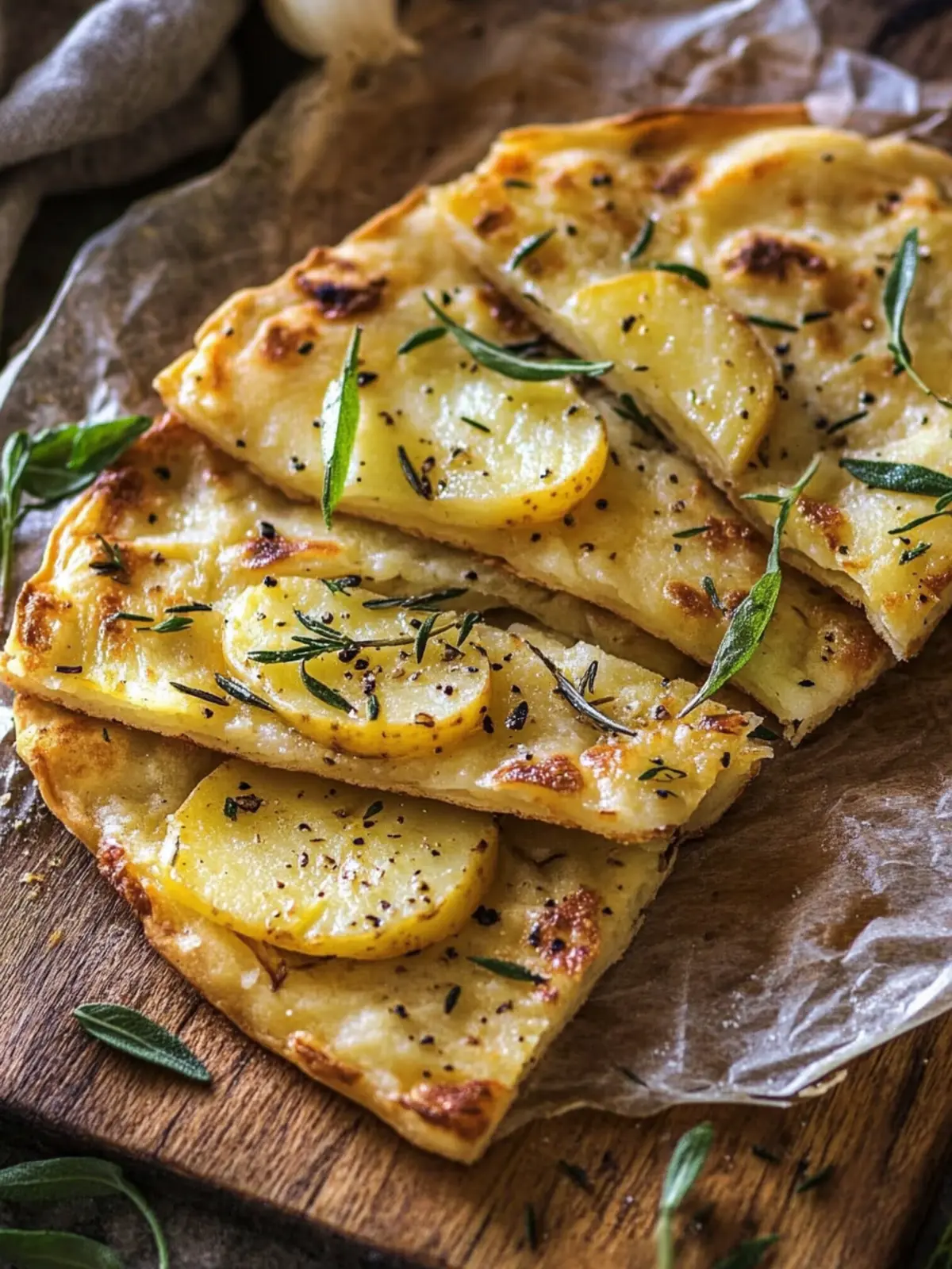 Crispy Potato Flatbread: A Deliciously Easy Italian Delight 3 Potato Flatbread