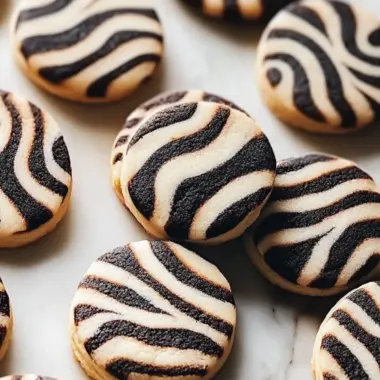 Zebra Cookies: Irresistibly Cute Chocolate-Vanilla Treats 9 Zebra Cookies
