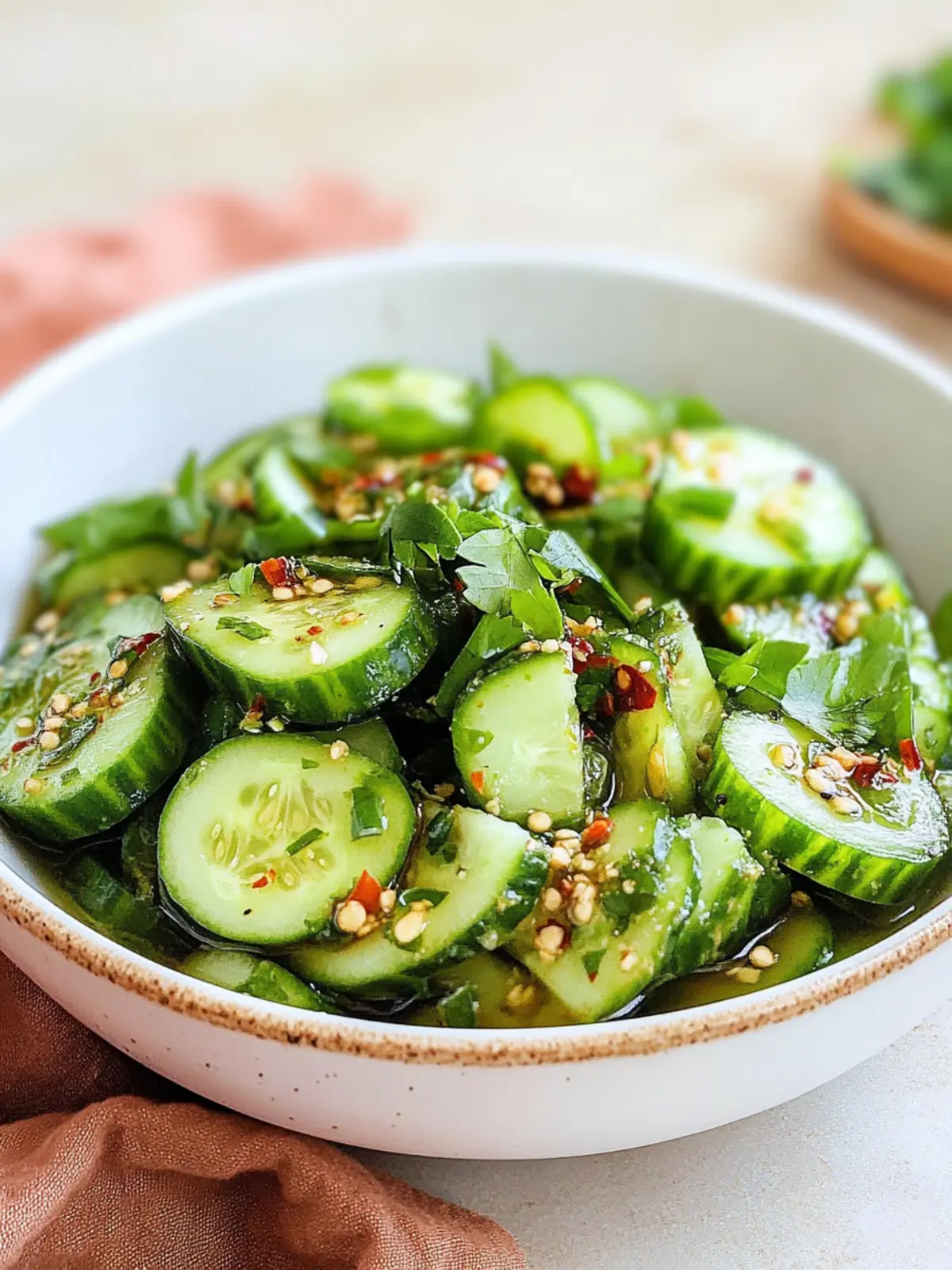 Crispy Cucumber Salad TikTok Trend You Must Try Today 3 Cucumber Salad TikTok