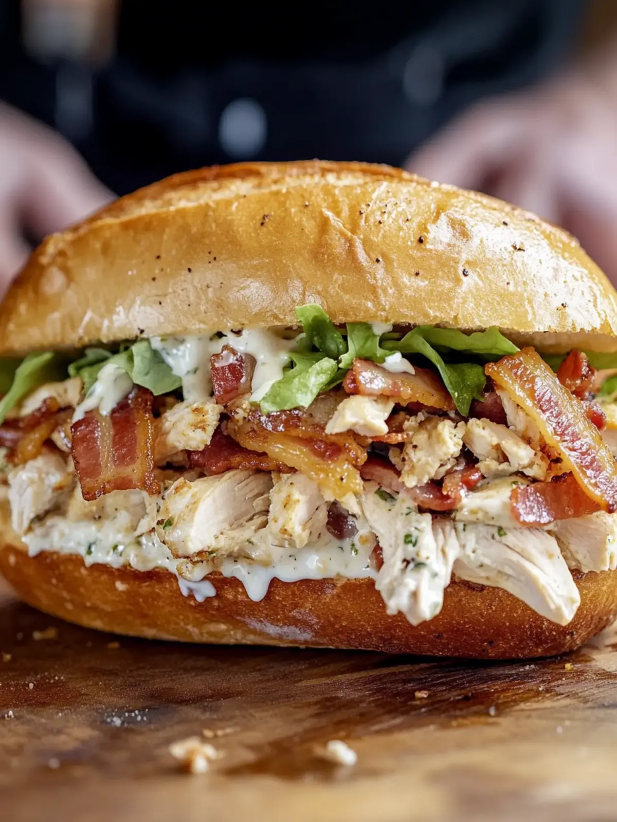Delicious Chopped Chicken Bacon Ranch Sandwich for Busy Nights 2 Chopped Chicken Bacon Ranch Sandwich