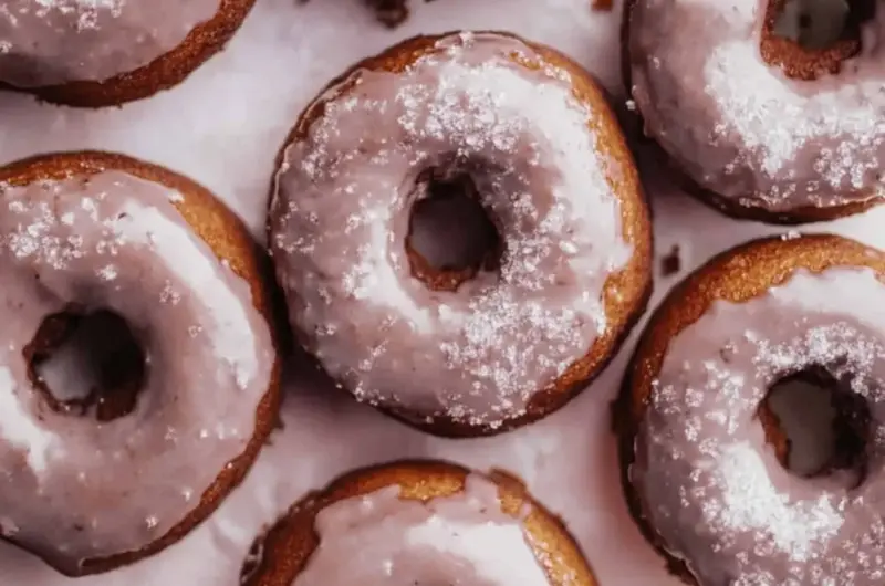 Glazed Chocolate Cake Doughnuts