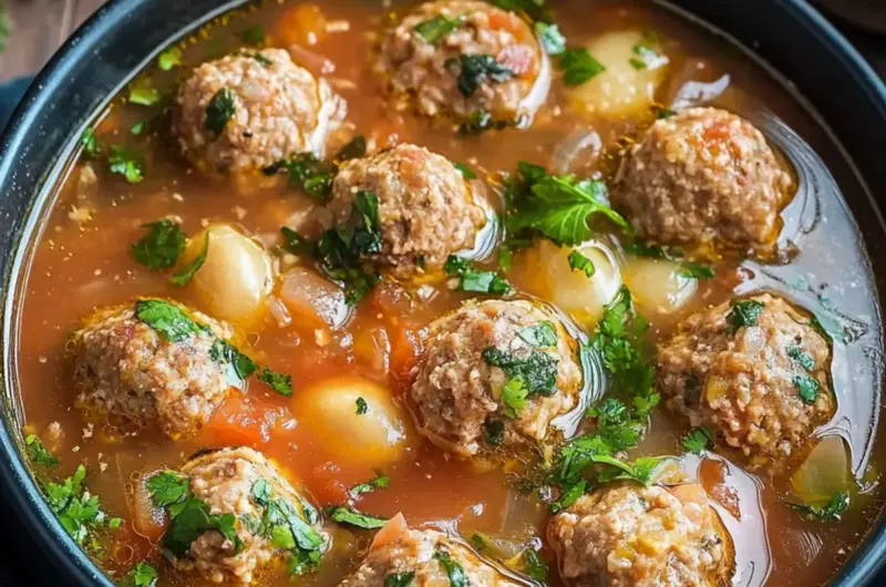 Albondigas Soup (Mexican Meatball Soup)
