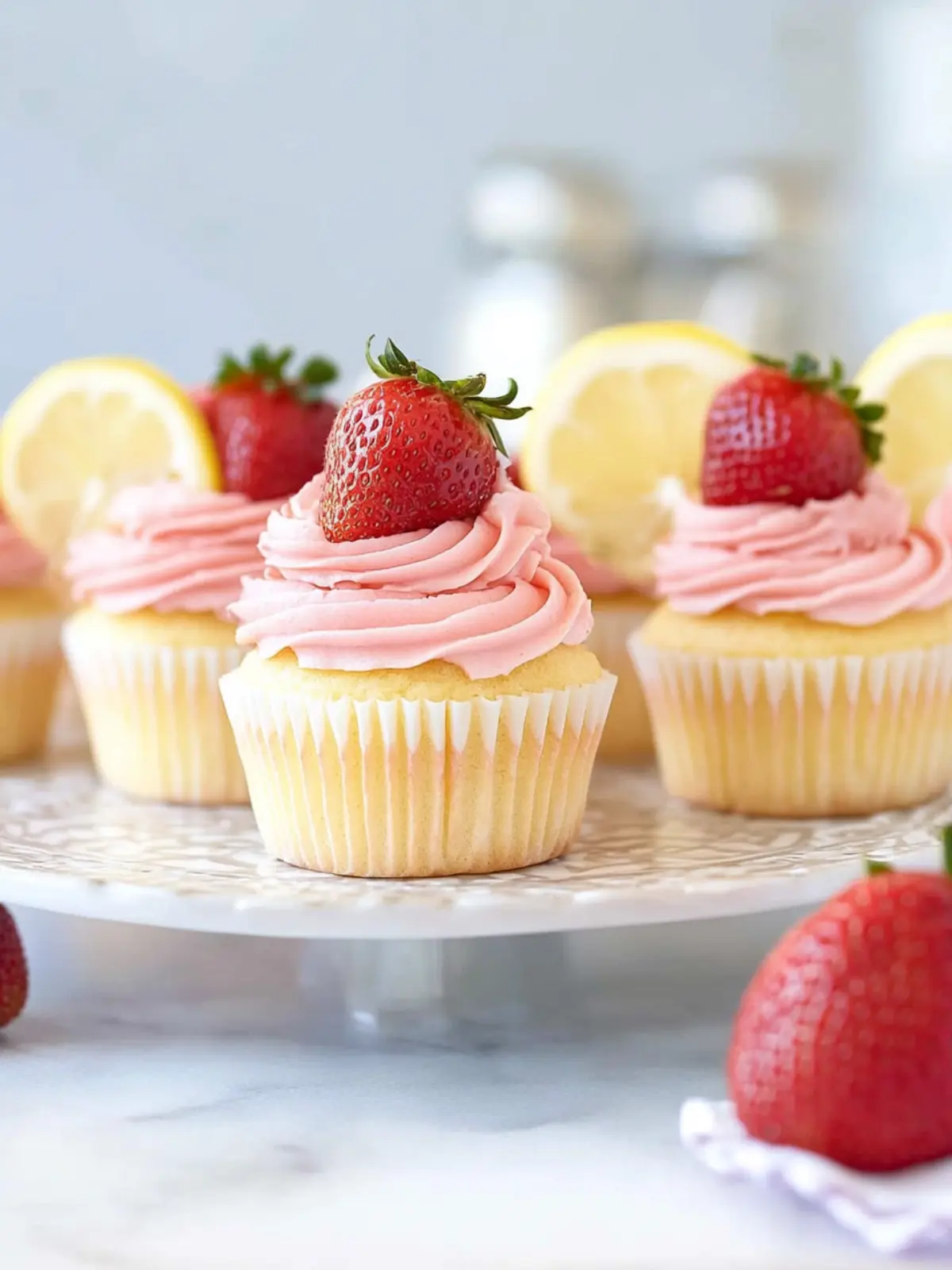 Delicious Strawberry Lemonade Cupcakes for a Sweet Summer Treat 2 Strawberry Lemonade Cupcakes