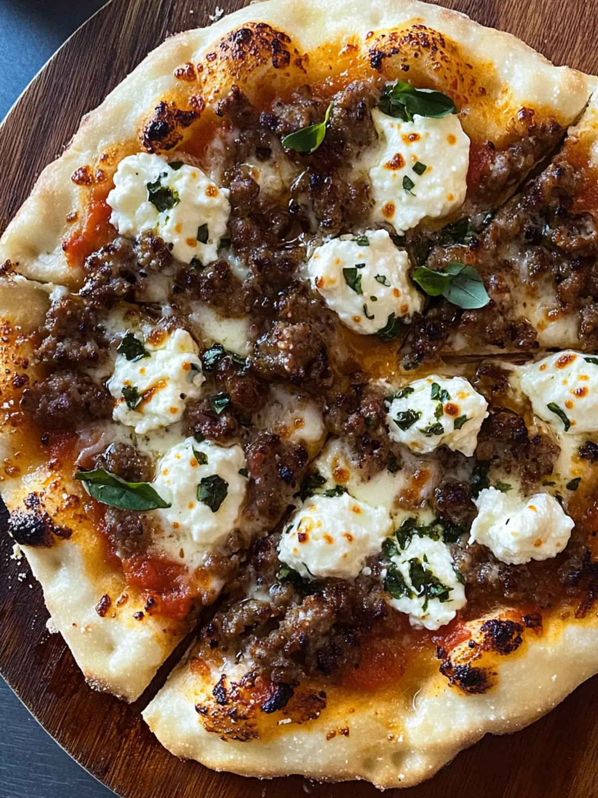 Sausage Ricotta Honey Hot Pizza: A Sweet Spin on Tradition 3 Sausage Ricotta Honey Hot Pizza