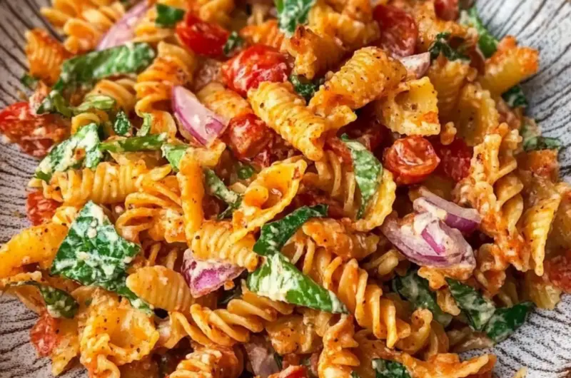 Spicy Crispy Pasta Salad