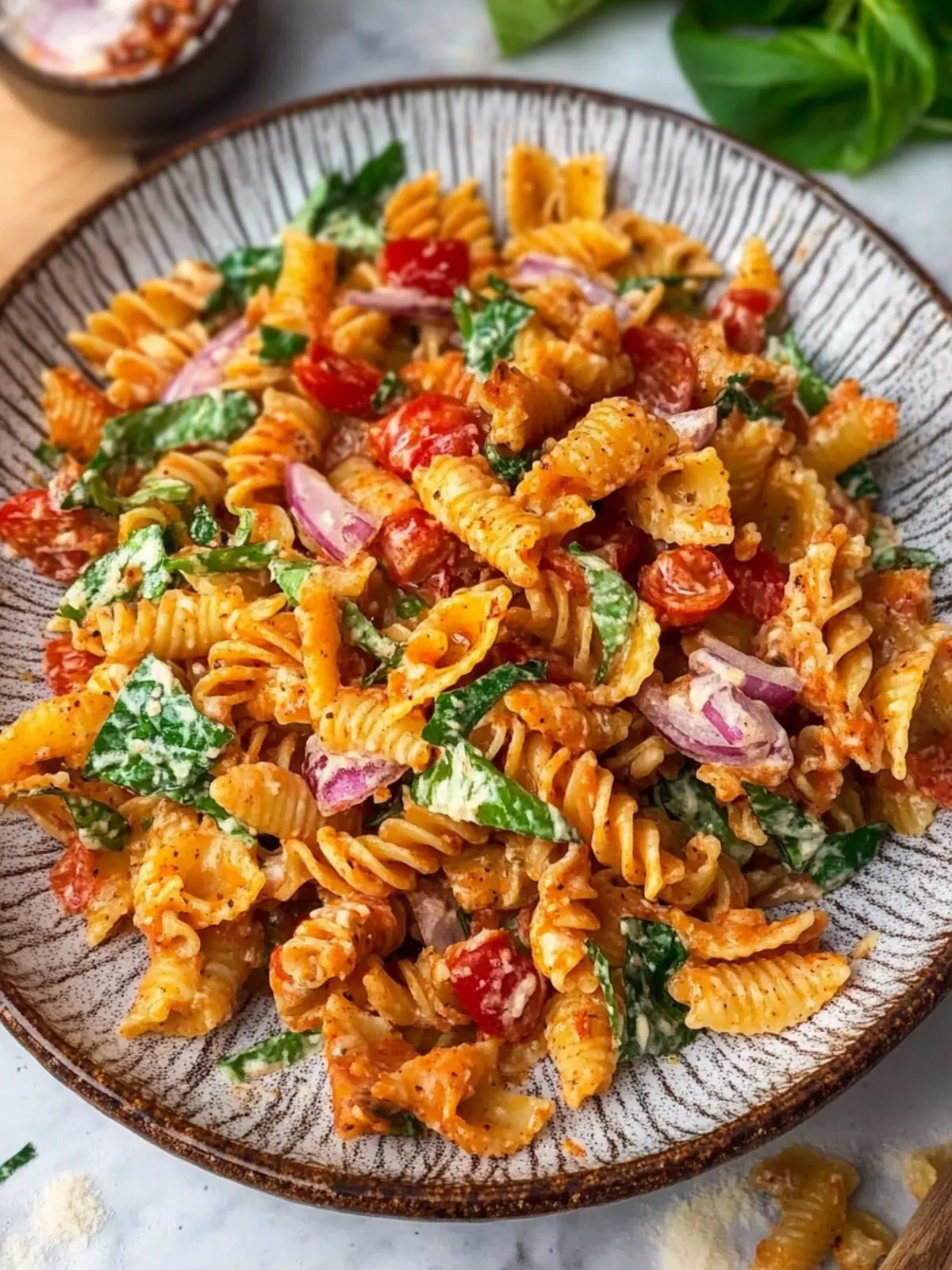 Spicy Crispy Pasta Salad That'll Be Your New Summer Favorite 5 Spicy Crispy Pasta Salad