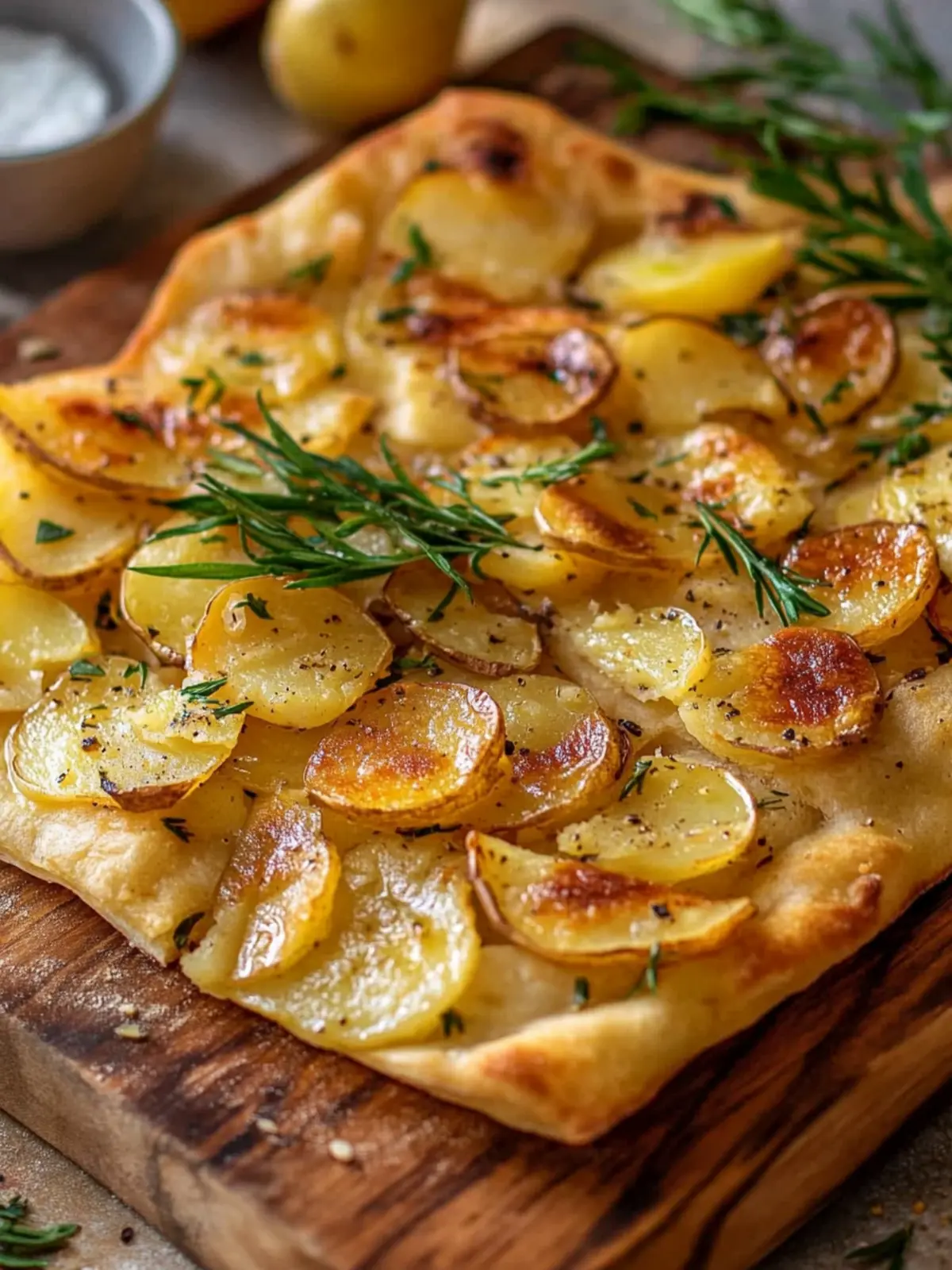 Crispy Potato Flatbread: A Deliciously Easy Italian Delight 4 Potato Flatbread